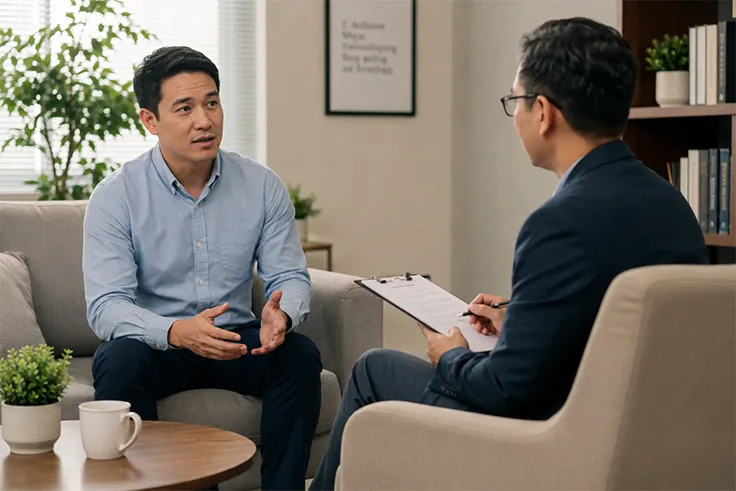 Have you thought about seeing a male counsellor?