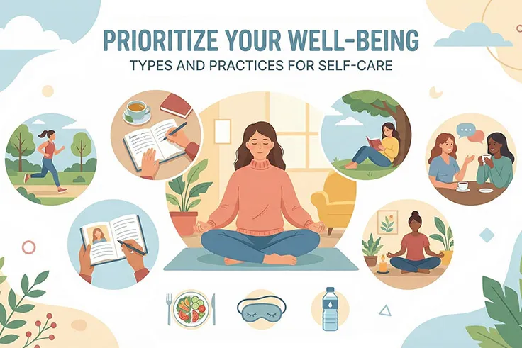 Types and Practices to Prioritise Your Well-being and Self-Care